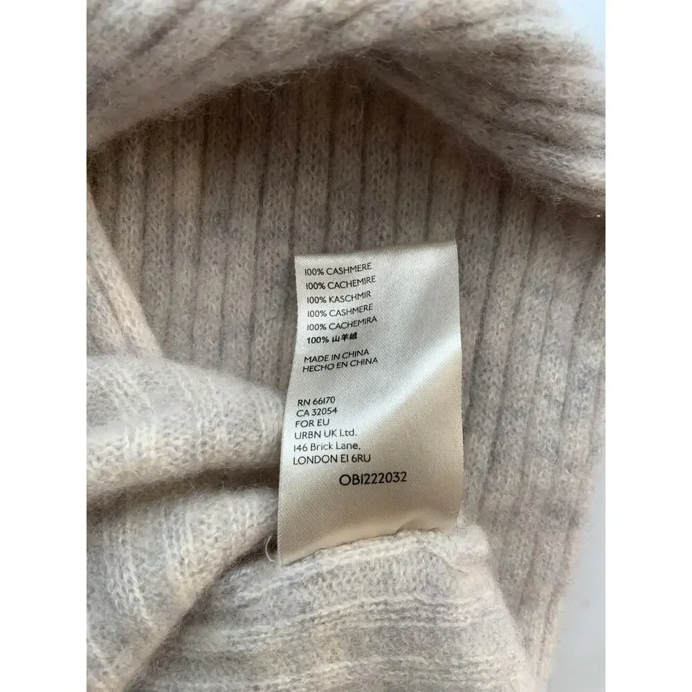 Free People Cashmere Elias Cropped Ribbed sweater‎ size small